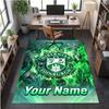 Crystal Velvet Rug Hibernian FC Print Custom Name Text Floor Mat Home Decor