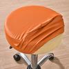 Soft Round Stool Cover High Resilience Non-Slip Design Easy to Clean Faux Leather Universal Fit Chair Cover