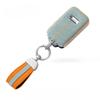 Leather Car Key Case Cover For Zeekr 9X 001 Key Fob Cover Protective Shell Key Buckle Interior Decoration Accessories