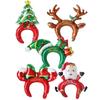 5pcs Christmas Hair Clasp Balloons Christmas Headdress Balloons Santa Claus Christmas Decorations Christmas Party Decorations