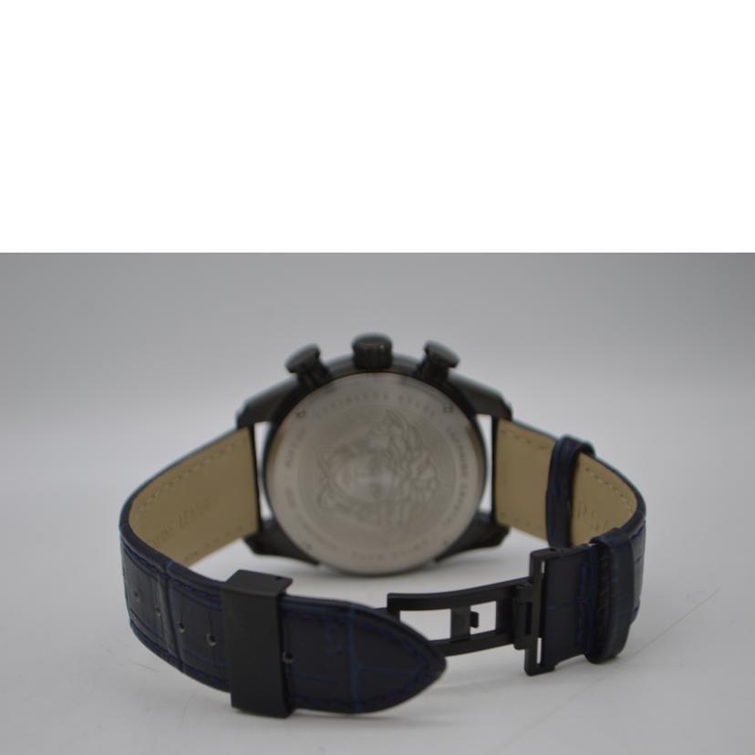 Used VERSACE V-Ray Chronograph Quartz Date/Navy Dial VEDB00418 A Rank 89