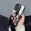 Purple Rose Phone For iPhone 15 14 13 12 11 Max Cute Girl Back Funda 16 Pro Case Coque Cover