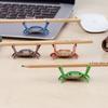 Japanese Creative Cute Crab Pen Holder Weightlifting Crabs Penholder Bracket Storage Rack Gift Stationery
