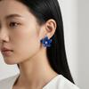 Chic Frosted Floral Earrings for Women: Multi-layer Petal Studs with Sweet, Natural Elegance