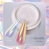 NICOLE DIARY Moonlight Plating Pearl Nail Powder White Mirror Aurora Effect Pigments UV Gel Polish Chrome Dust Nail Decorations