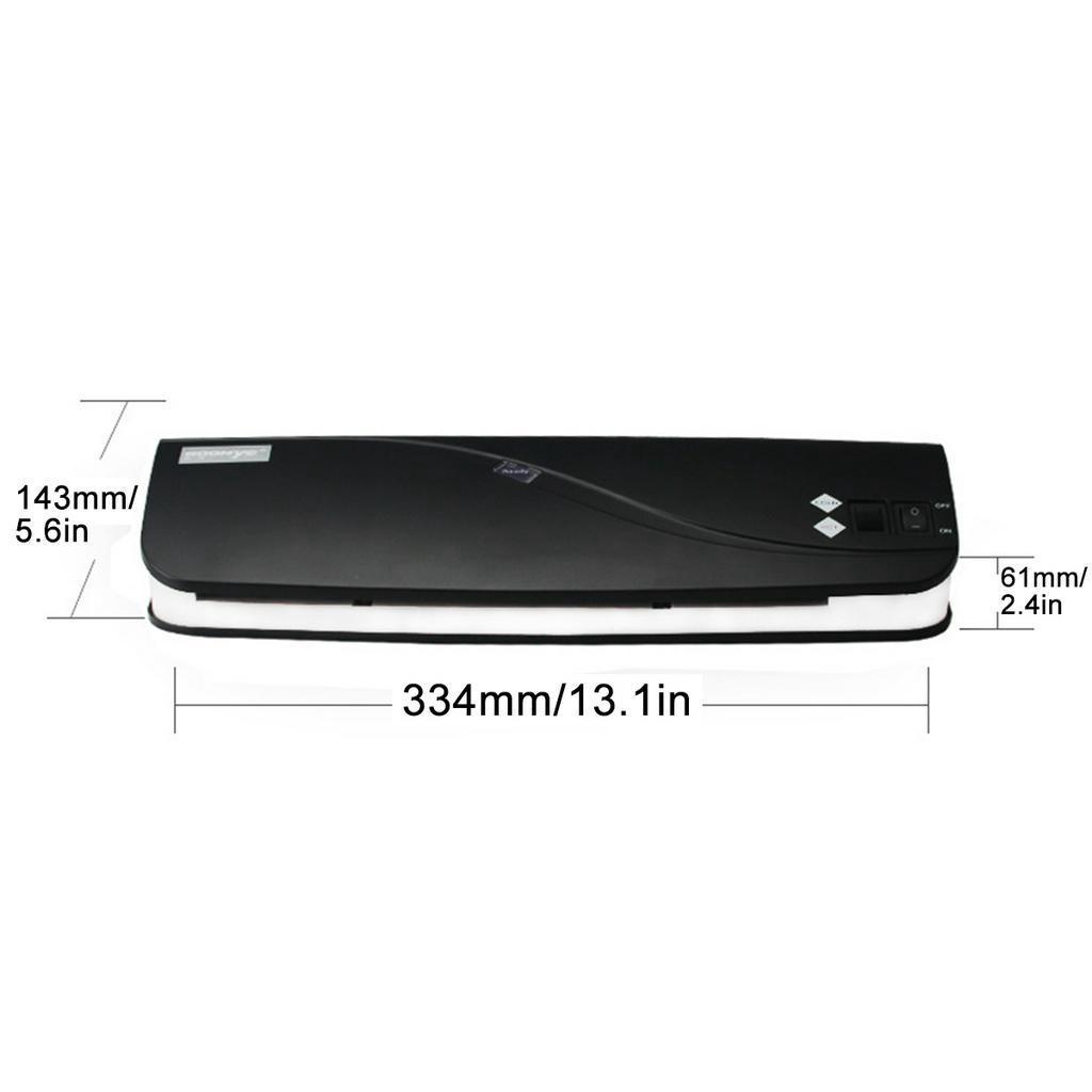 220V A4 Document Photo Blister Packaging Plastic Film Roll Laminator Professional Laminator Office Hot Cold Laminator Machine