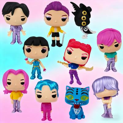 5-18pcs/Set Kpop Demon Hunters Action Figure Toy Derpys Tiger Rumi Mira Zoey Sussy Figurine Doll For Fans Gift