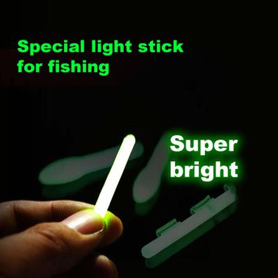 Muqzi acessório esportivo portátil bastões luminosos acessórios de pesca fluorescentes convenientes