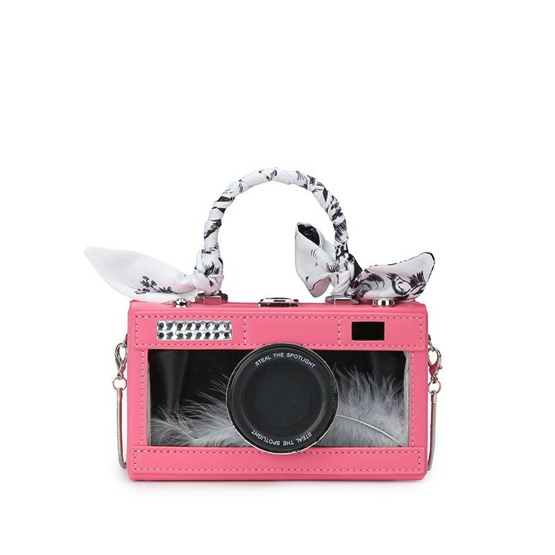 

сумки особистість прозора сумка для камери 2025 нова лісова мила дівчина іноземна універсальна ручна кросбоді коробка рожевий