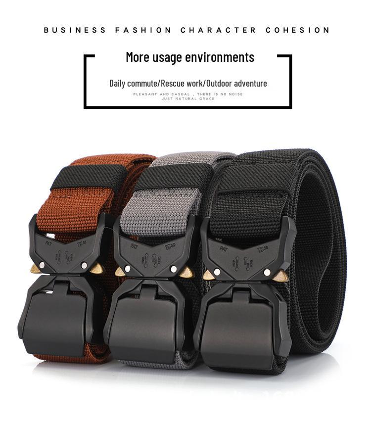 Curea tactică elastică de exterior pentru bărbați cu opțiune de logo personalizat