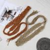 Vintage Bohemian Rope Belt for Women Fashion Handmade Crochet Waist Belt Girl Travel Waistband for Dress Vacation Belt