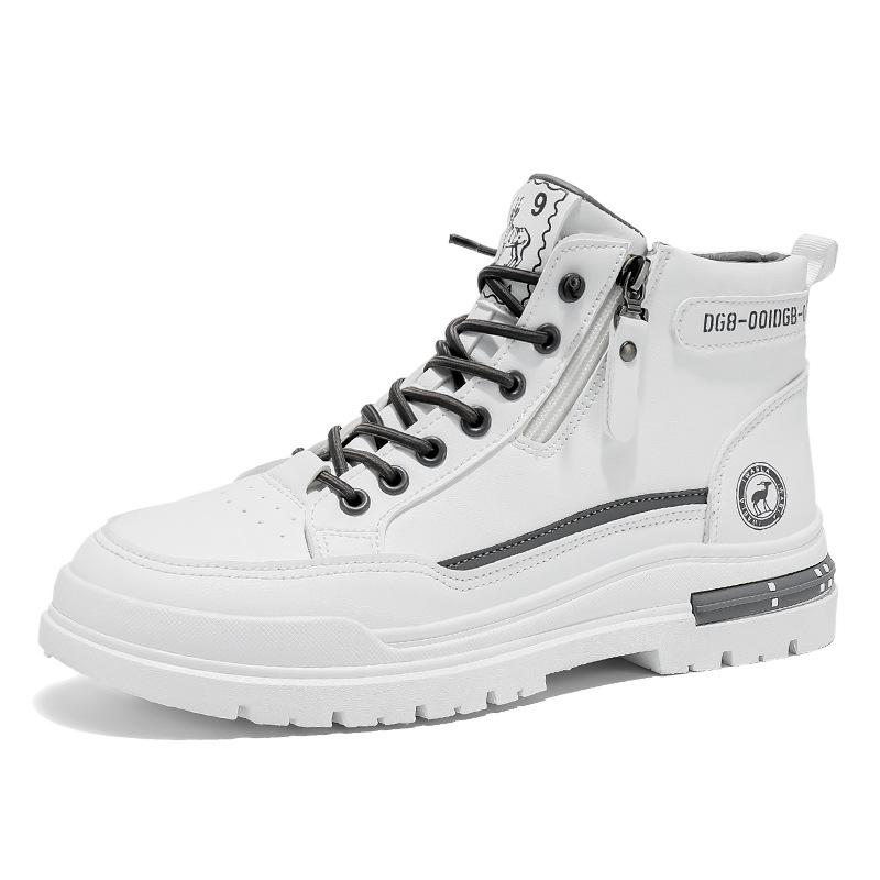 

Мужская обувь ботинки Мартин Мужские осенне-зимние новые ботинки на высокой платформе с толстой подошвой Мужские ретро трендовые рабочие ботинки Повседневные мужские ботинки 44