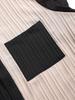 Men's 2024 Spring/Summer Color Block Waffle Corduroy Two-Piece Set