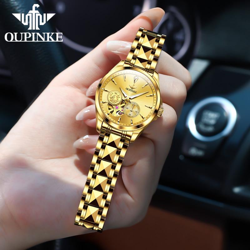 Oupink Gold Phoenix Ladies' Automatic Mechanical Watch - Light Luxury Fashion