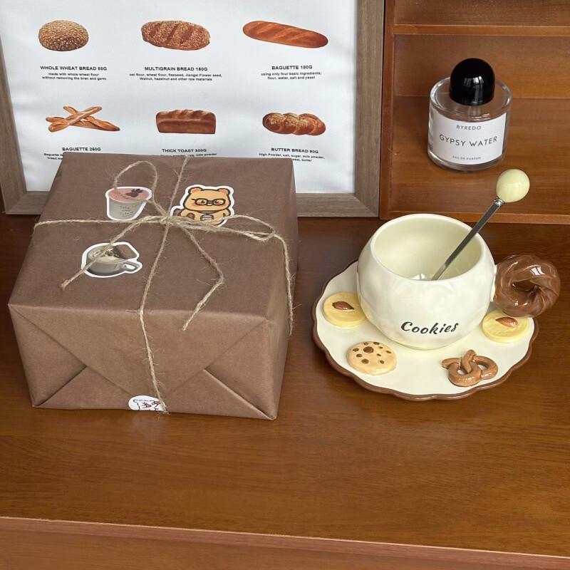 Shangqi Ceramic Coffee Cup and Saucer Set