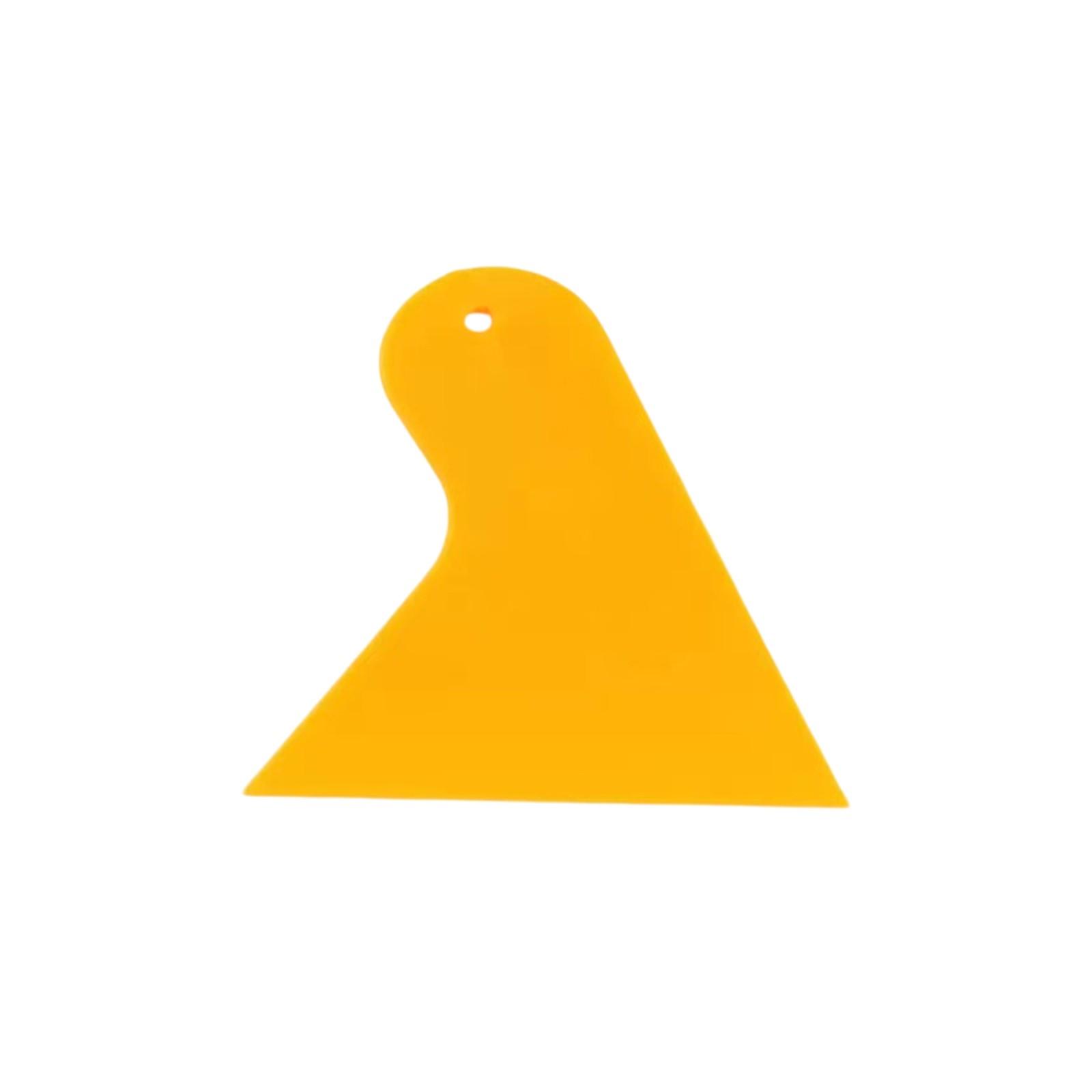 

Желтый скребок, ручки для удаления клея автомобильной пленки и предотвращения отклеивания краев наклеек для планеров. One Size жёлтый