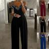 Women's Wish Wide Leg Jumpsuit Waist-closed Jumpsuit Printed Dress