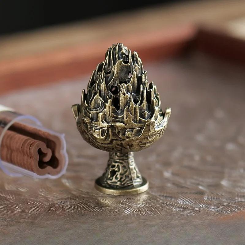 Boshan Incense Burner, Tabletop Ornament, Home Office Decor Collectible, Creative Portable Small Home Burner