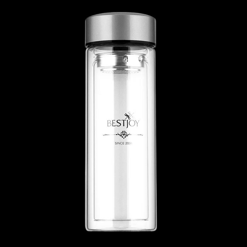Fuguang Double Wall Glass Tea Infuser Bottle