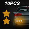 10Pcs Colorful Car Bumper Reflective Stickers Secure Reflective Warning Strip Tape Sticker Decals New Arrival Auto Styling Decal