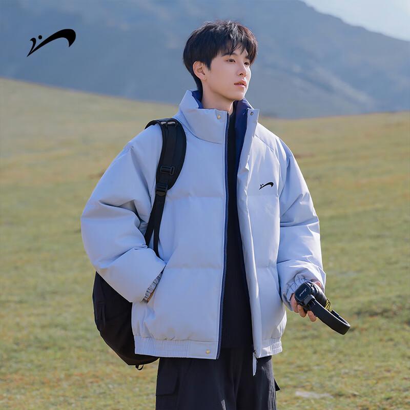 Guirenniao Men's Stand-Collar Thickened Padded Winter Jacket