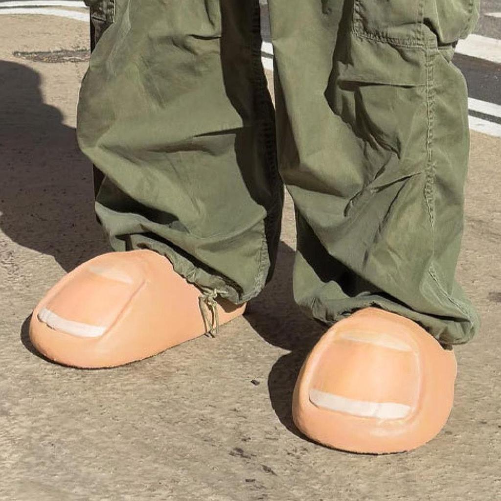 Big Toe Slides Nonslip Realistic Thumb Shaped Slippers for Indoor Party Supplies