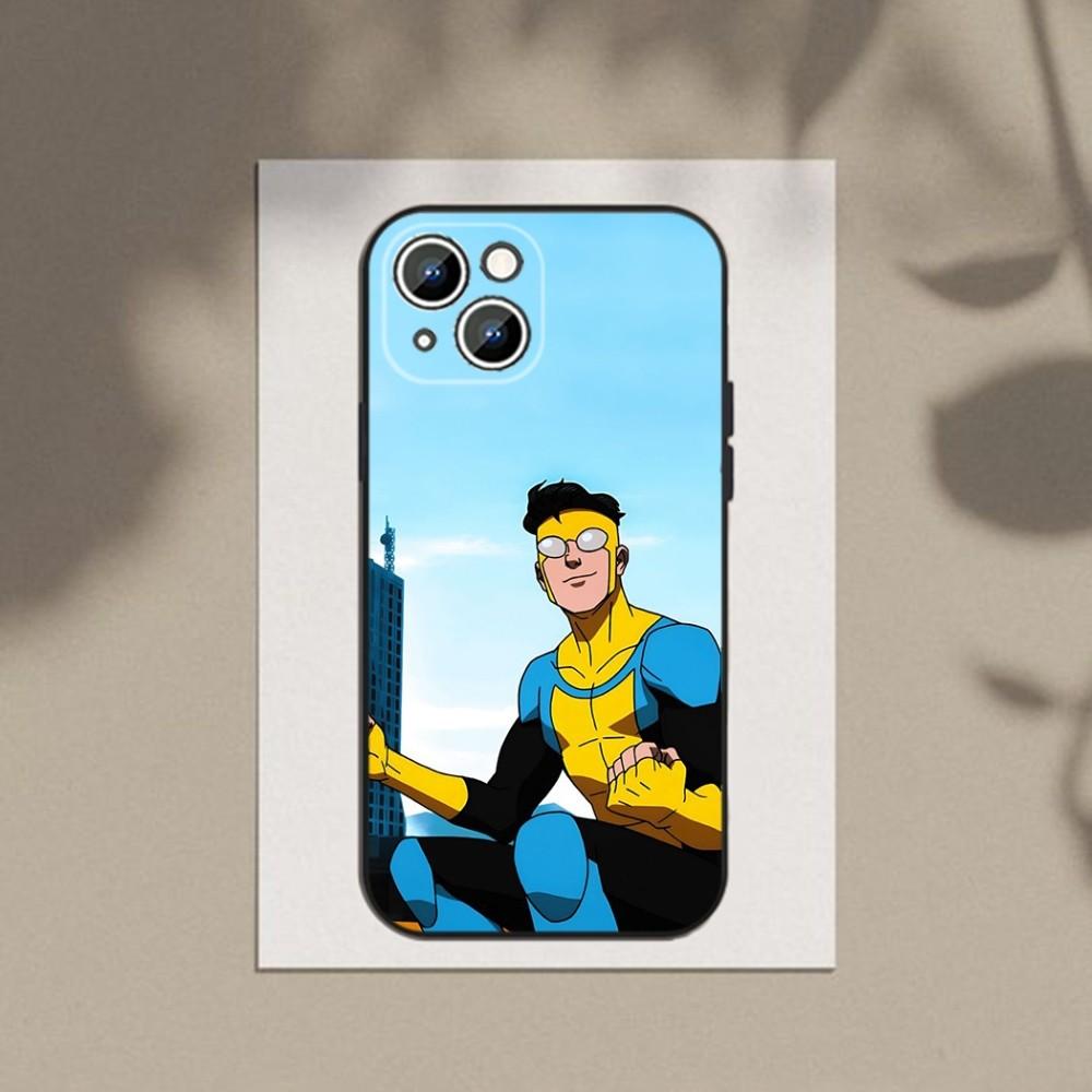 I-Invincible-Cartoon  Phone Case Phone Case For Apple iPhone 15,14,13,12,11,XS,XR,X,8,7,Pro,Max,Plus,mini Silicone Black Cover