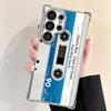 Vintage 90S Cassette Tape Pattern Soft Phone Case For Samsung Galaxy S26 Ultra S25 Edge S24 FE S23 Plus S22 S21 + S20 Plating An