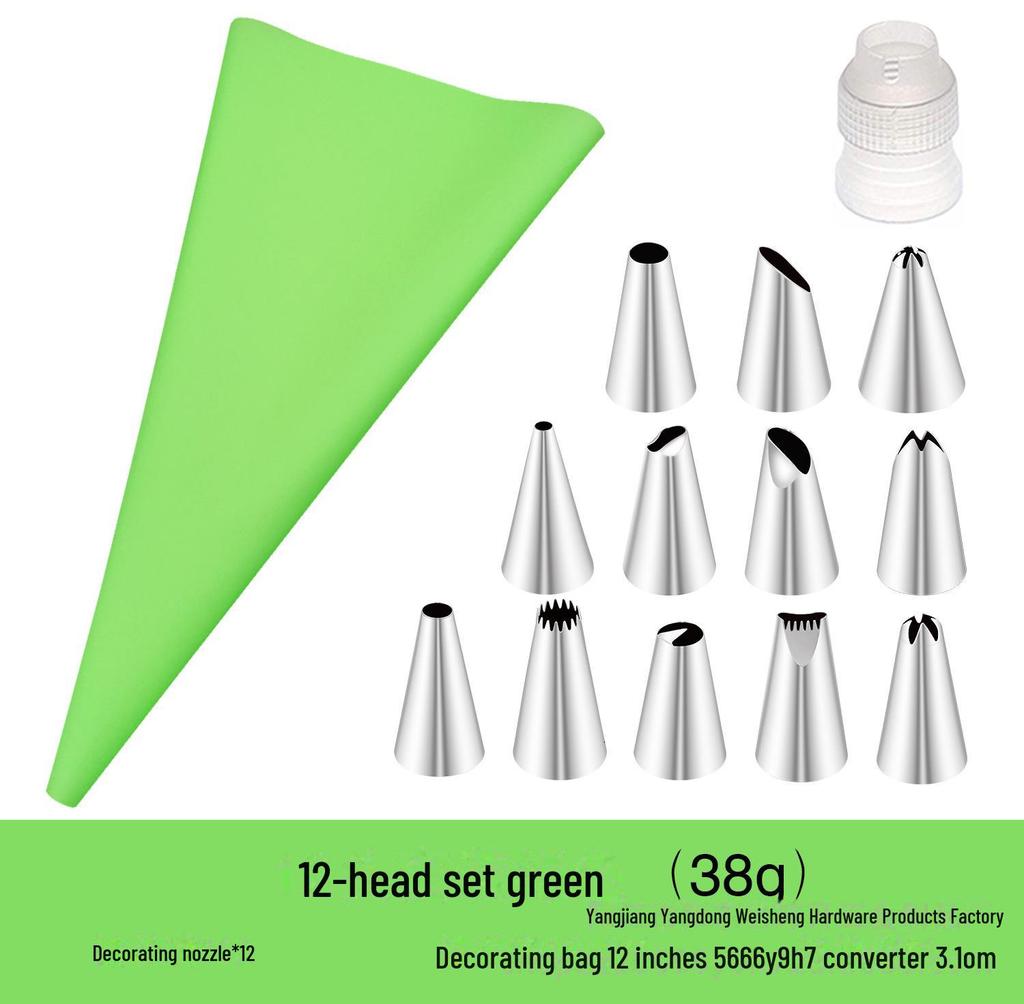 Stainless Steel Cake Decorating Nozzle Set with EVA Bag