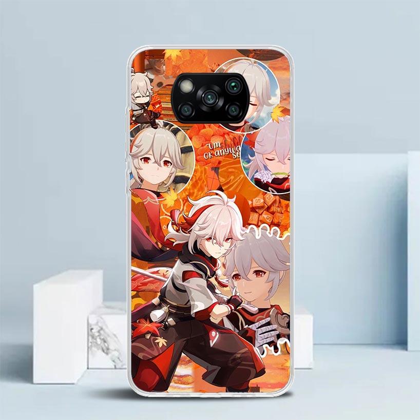 Kazuha Genshin Impact Phone Case For Xiaomi Poco F7 Ultra X5 X6 X7 Pro M7 Redmi 15C 15 13C 13 12C 12 10C 10 10A 9 9C 9A 9T Cover