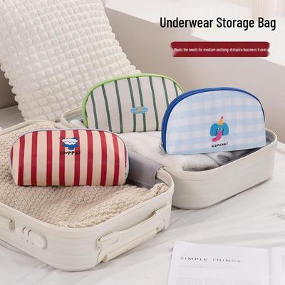 Large Capacity Waterproof Travel Toiletry and Underwear Organizer with Cartoon Design