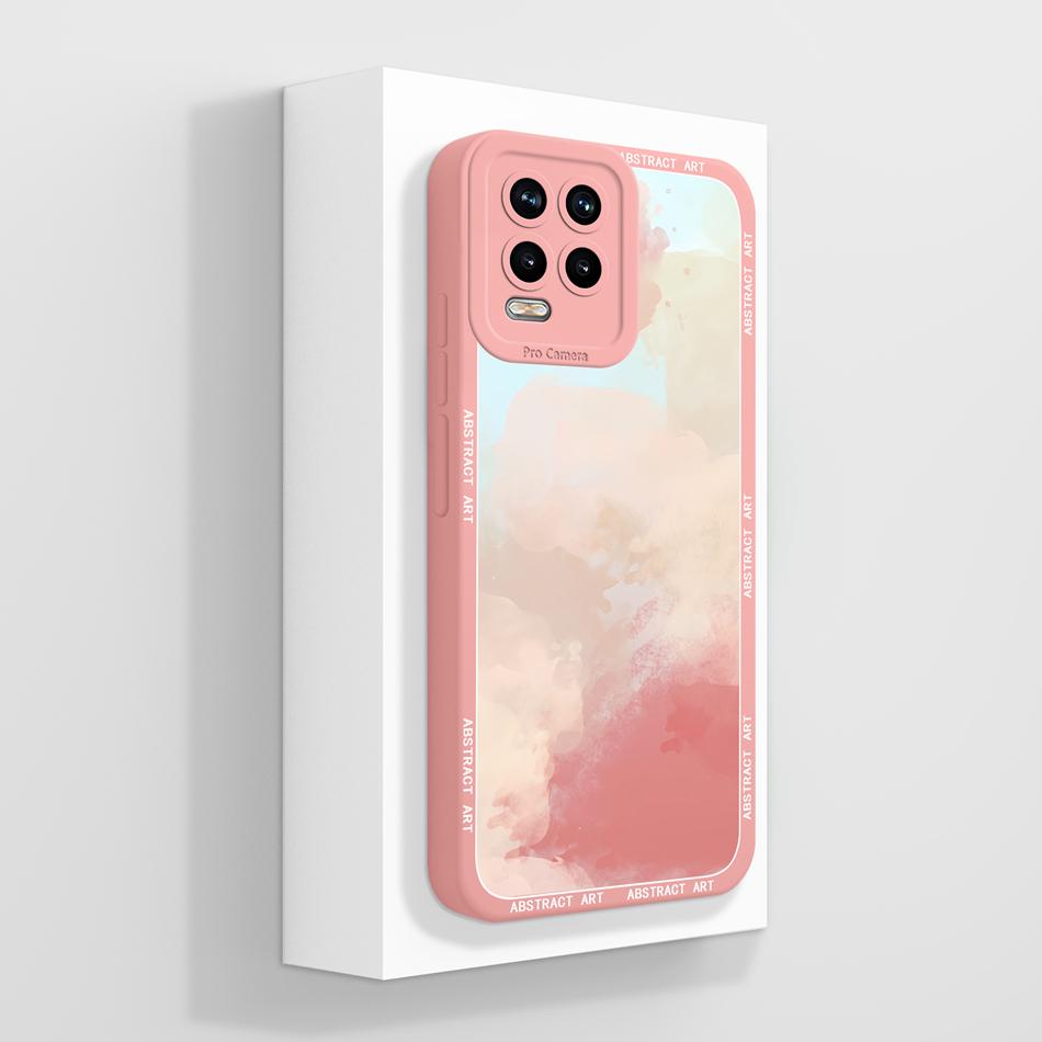 For Realme 8 Pro 8i 8S Phone Case Cute Flower Patterns Soft Liquid Silicone Full Coverage Cover For Realme 8Pro Anti Drop Shell