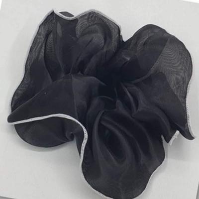 Two-tone Chiffon Hair Tie Black Decorative Hair Accessory Styling Hair Tie