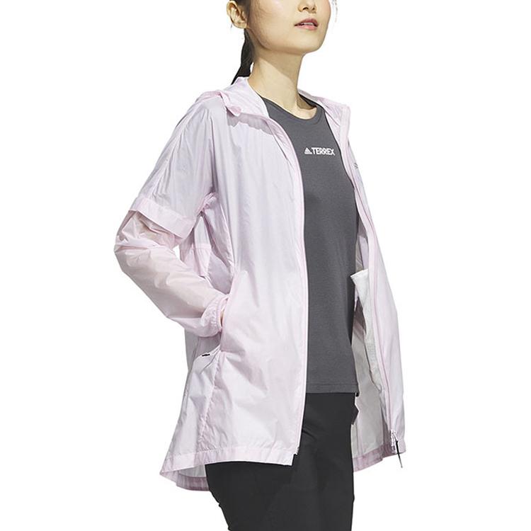 Adidas Jackets Women's Pink Hooded Moderate Other IL3807