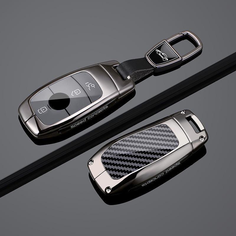 Mercedes Key Cover: Compatible with E300L, GLC260L, A200L, GLB, GLE350, and Maybach S models.