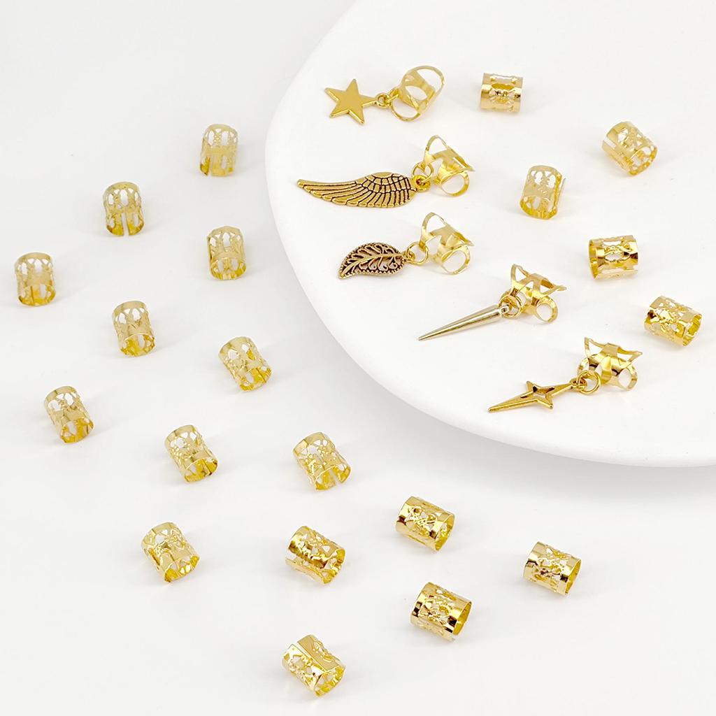 25-Piece Wing Cone Hair Bands - Cross Design Collection