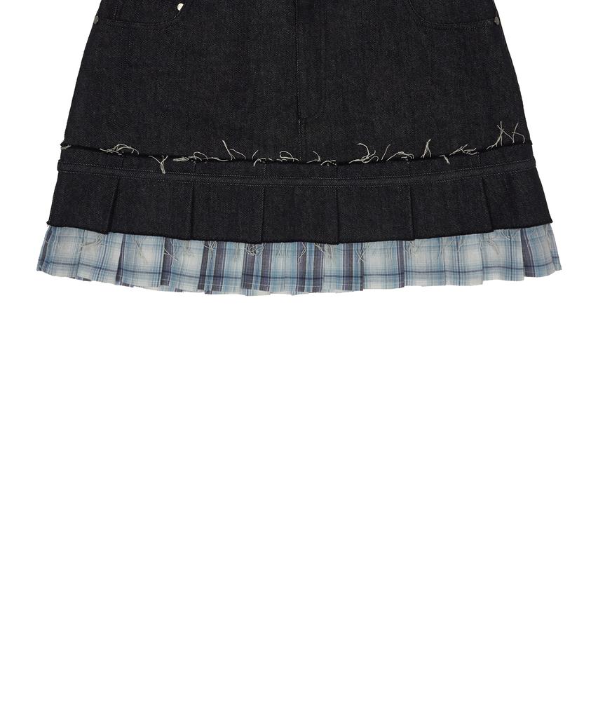 Love Is True Sm Denim Mini Skirt(Blue)