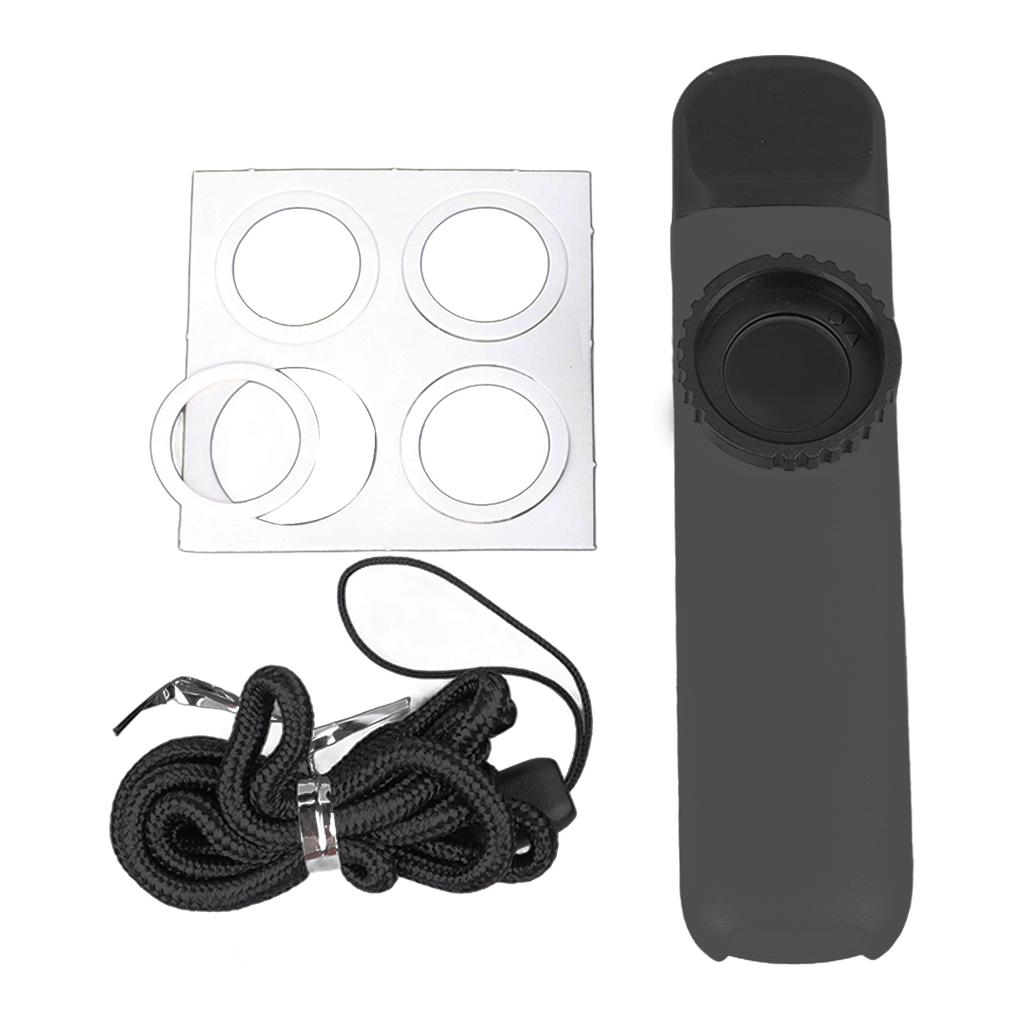 Kazoo Flute ABS Flute Musical Wind Instrument with Diaphragm for Playing Performance Black