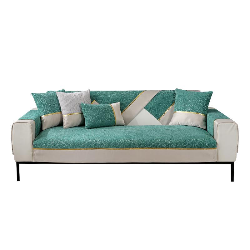 Nordic Chenille Sofa Cushion Four Seasons Universal Light Luxury Non-Slip Modern Simple Fabric Sofa Cushion Towel Backrest