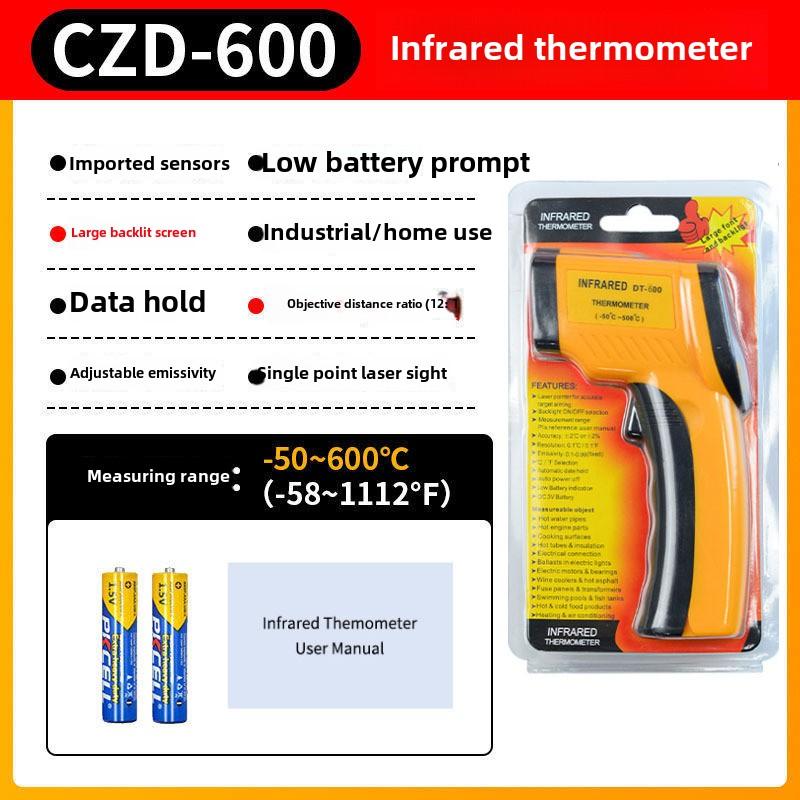 Υπέρυθρο Θερμόμετρο, Ψηφιακό Πυρόμετρο για Μαγείρεμα, Ψήσιμο Λαδιού, Θερμόμετρο Κουζίνας Υψηλής Ακρίβειας, Βιομηχανικό Θερμόμετρο