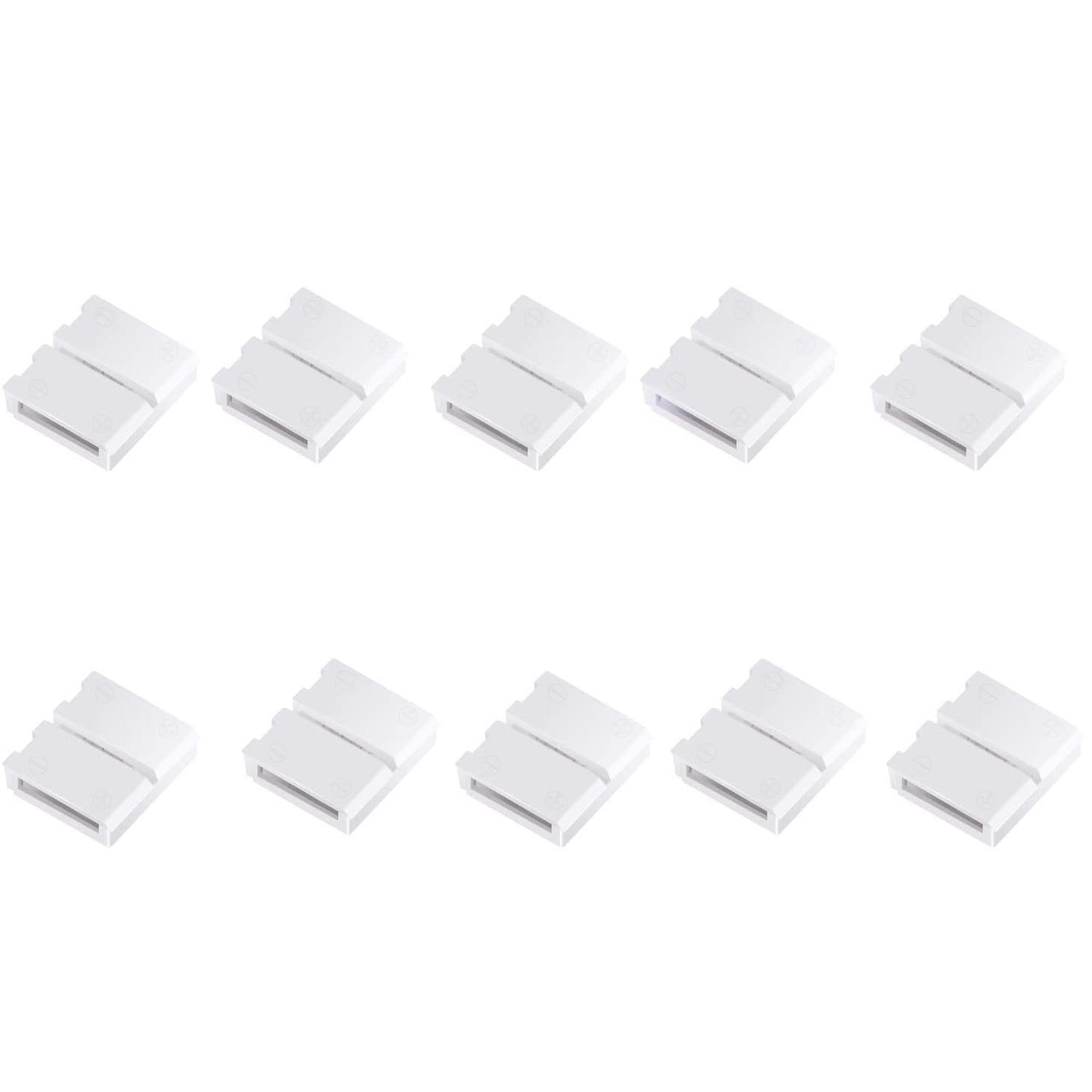 

Terminal Extension Gapless Solderless Adapter 10mm 5050 RGB LED Light Strip Connectors 4-Pin 10PCS
