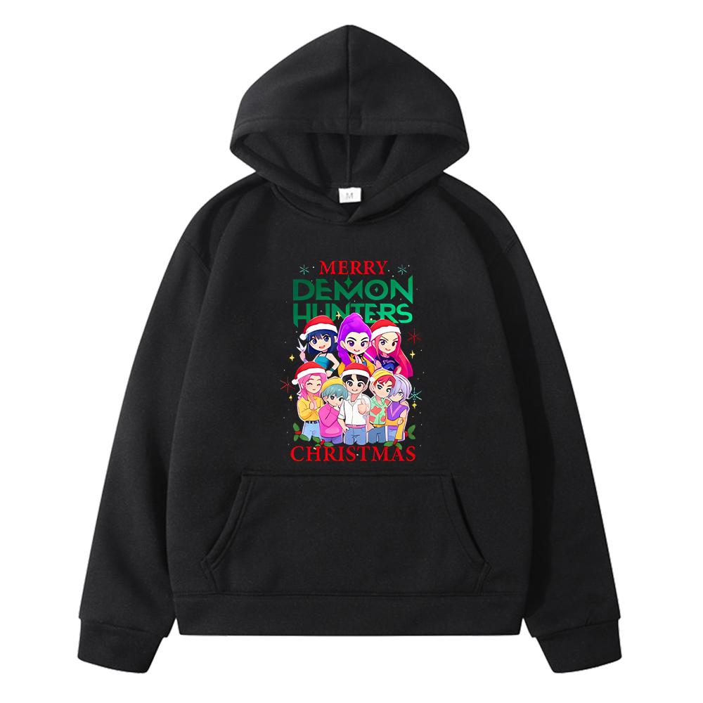 Kpop Demon Hunters Print Hoodies Saja Boys Kids Sweatshirt Christma Anime Hoodie Fleece Jacket Autumn Pullover Girls Clothes Y2k