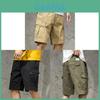 Japanese Workwear Cargo Shorts Men Casual Pants With Multiple Pockets For Summer Outdoor Activities