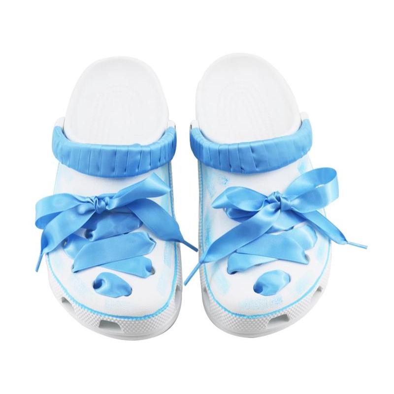 Crocs Classic clog Blue Dream Ballet SDS Ballet Sweet Girl Cute Cartoon Home Casual Beach Hole Shoes Unisex White