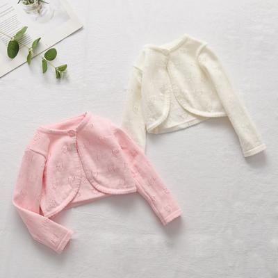 Girls' and Toddler Long Sleeve Cardigan Solid Color Sweaters