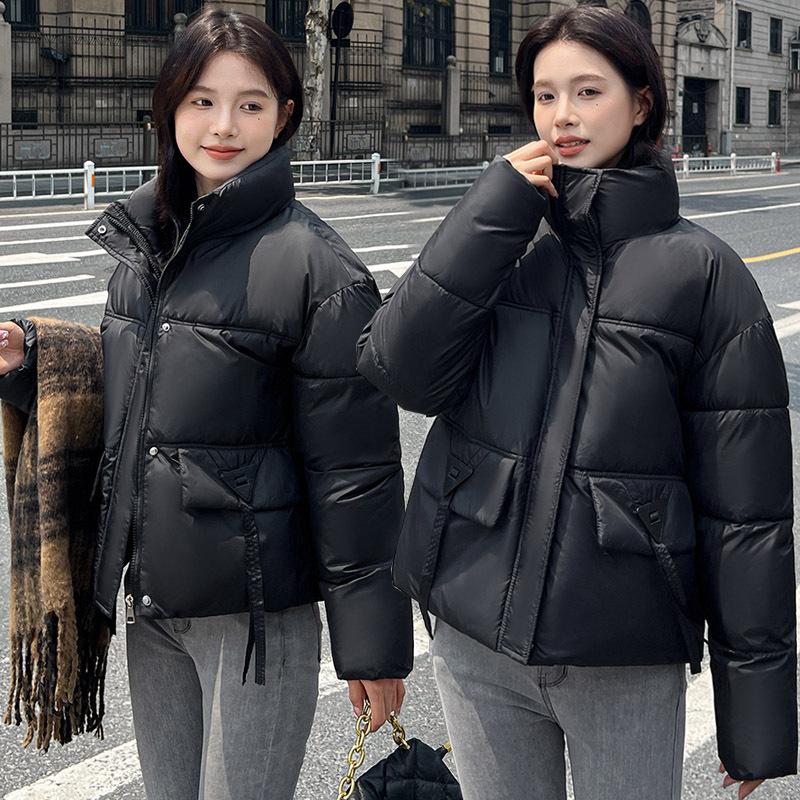 Short Down Cotton Jacket Women's 2025 New Fashion Stand-up Collar Cotton Jacket, Warm Winter Clothes, Slimming Jacket and Padded Jacket