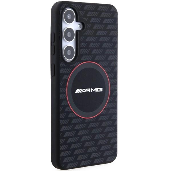 Amg Silicone Carbon Pattern Magsafe Case For Samsung Galaxy S24 - Black