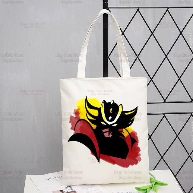 Goldorak Nostalgia Geantă Cumpărături Cumpărături Grendizer OZN Robot Spațial Eco Pânză Goldrake Bolsas De Tela Geantă Sacole Reutilizabile