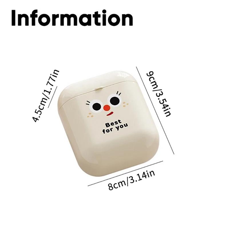 1Pcs Plastic Dopamine Storage Box Cute Small Data Cable Organizer Lightweight Sealed Lipstick Storage Box Students