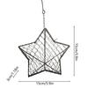 Bird Nesting  Star Shape Iron Wire Hanging Basket Hanging Bird feedersMetal Bird Feeders Holder for Outdoor Garden Home